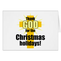 Thank God for the Christmas Holiday cards