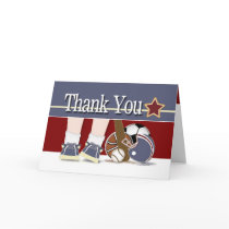Thank You All Sports Baby Gifts Template Cards