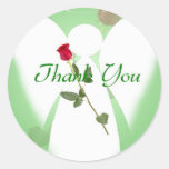 Thank you Angel Round Sticker
