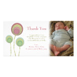 Thank You Baby Boy or Girl Photo Card Template