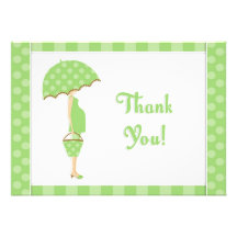 Thank You Baby Shower Flat Card Personalized Invitations