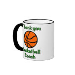 Thank you basketball coach coffee mug