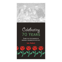 Thank You Birthday Celebration Photo Cards
