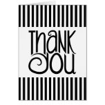 Thank You Black Stripes Card