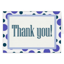 Thank You Blue and Purple Dots cards