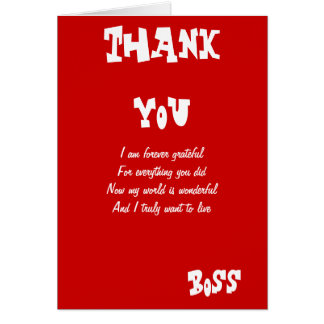 thank you for christmas gift from boss