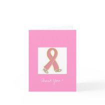 Thank You,breast cancer Greeting Card