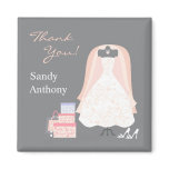 Thank You Bridal Shower Magnets