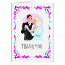 Thank you - Bride and groom Cards