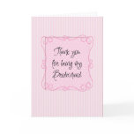 thank you bridesmaid