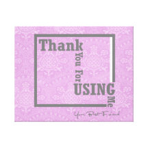 thank you canvas print