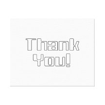 Thank You Canvas Prints