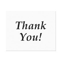 Thank You Canvas Prints