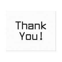 Thank You Canvas Prints