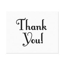 Thank You Canvas Prints