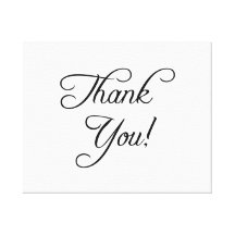 Thank You Canvas Prints