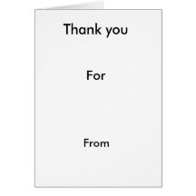thank you card