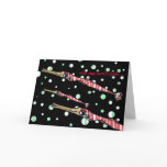 Thank You Card Cartoon Red Stripe Pipe Fish