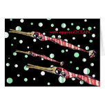 Thank You Card Cartoon Red Stripe Pipe Fish