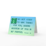 Thank You Card Ephesians 1:16