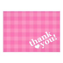 Thank you card invite
