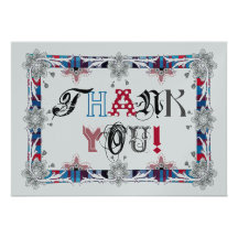 Thank You! -Card Personalisierte Ankündigungen