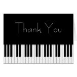 Thank You Card - Piano Keys black white