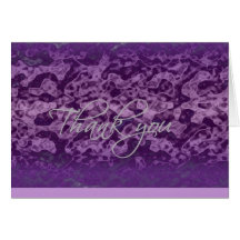 Thank you card - Shades of Purple