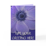 Thank You Cards Blue Flowers Custom Greeting Card