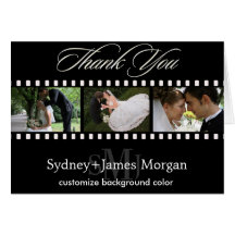 Thank You Cards, wedding photos+monogram