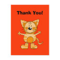 Thank You! (cat costume) postcards