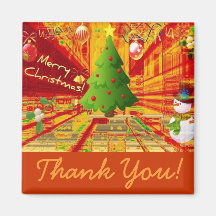 Thank you Christmas Magnet