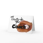 Thank You Coach, Baseball Greeting Card