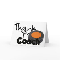 Thank You Coach, Hockey Greeting Cards