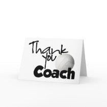 Thank You Coach, Volleyball Greeting Card