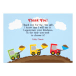 Thank You Construction Flat Card Announcement