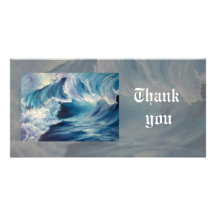 thank you custom photo card