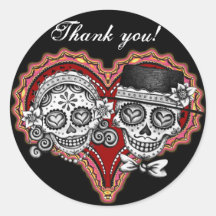 Thank You Day of the Dead Stickers