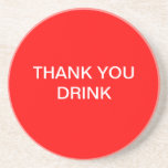 Thank you drink coaster
