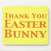 Thank You Easter Bunny Gifts Mouse Pads