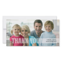 Thank You Family Photo Card