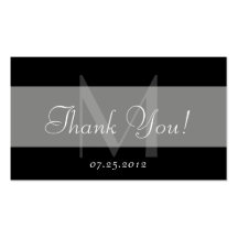Thank You Favour Card Business Cards