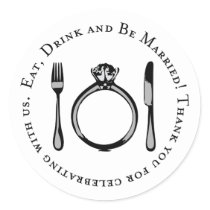 Thank You Favour Sticker | Eat, Drink & Be Married