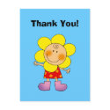 Thank You! (flower costume) postcards