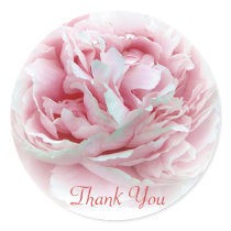 Thank You Flower Envelope Seals Round Stickers