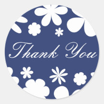 Thank You Flower Power Envelope Sticker Seal