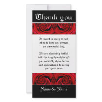 Thank you flower rose red ~ customize it