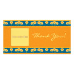 Thank You Flowers 1 Photo Card Template