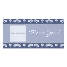 Thank You Flowers 3 Photo Card Template