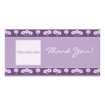 Thank You Flowers 4 Photo Card Template